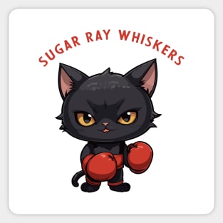 sugar ray boxing cat Sticker